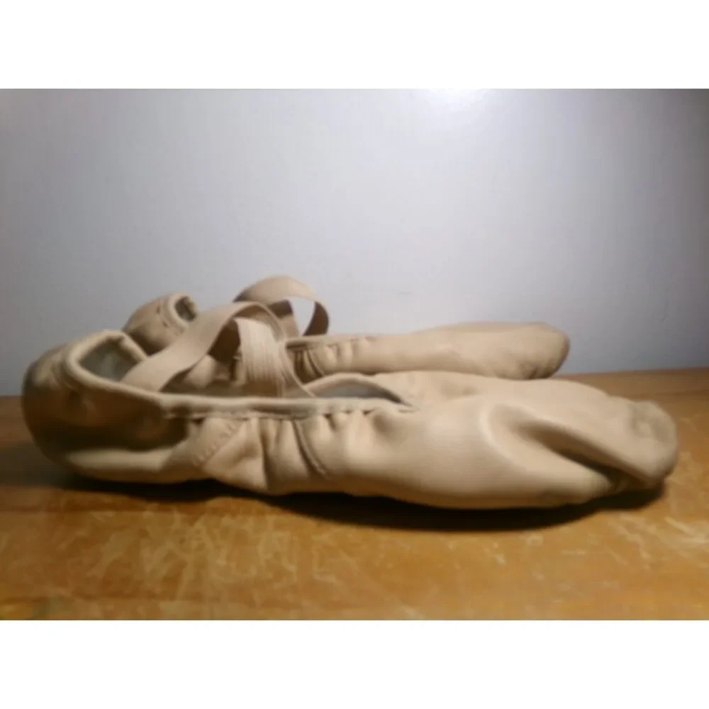 Pre-Owned Dance Ballet Shoes Danz N Motion 357 8M Adult Pink Leather Split Sole